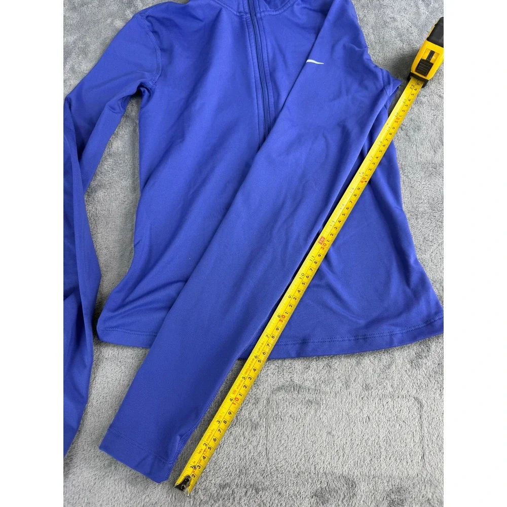Nike Purple Blue Dri-Fit Compression Quarter Zip Pullover Top Running Workout XS
